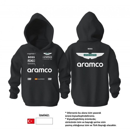 Aston Martin F1 Team: AMR24 - Black Edition Hoodie