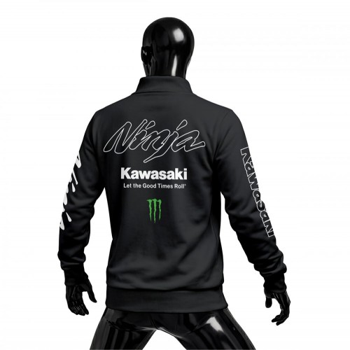 Kawasaki Racing: Ninja - Black 2026 Fermuarlı Hırka 2