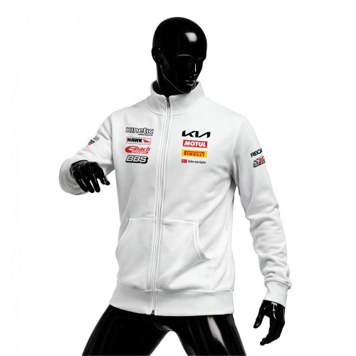 KIA Racing Team White Edition Fermuarlı Hırka