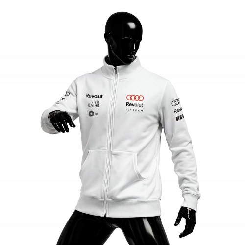 Audi Revolut F1 Team: R26 - Merch Edition White 2026 Fermuarlı Hırka
