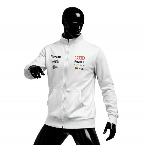 Audi Revolut F1 Team: R26 - White Edition 2026 Fermuarlı Hırka