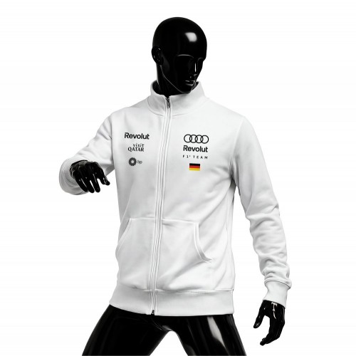 Audi Revolut F1 Team: R26 - Crew Edition White 2026 Fermuarlı Hırka
