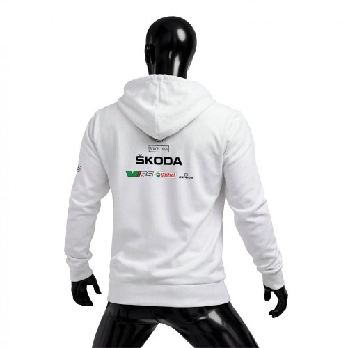 Škoda VRS Heritage White Edition Fermuarlı Hoodie 2
