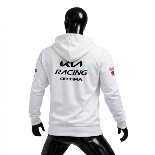 KIA Racing Team White Edition Fermuarlı Hoodie 2