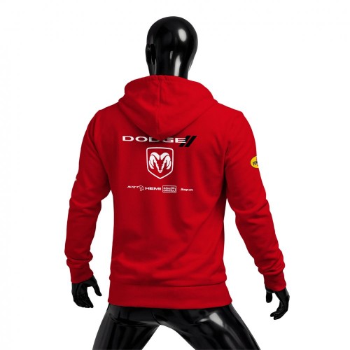 Dodge Motorsport Red Edition Fermuarlı Hoodie 2