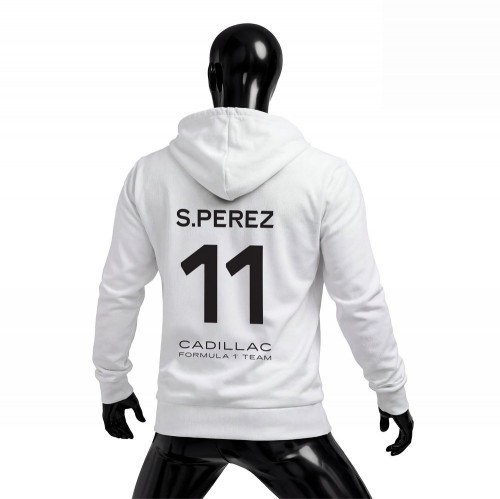 Cadillac F1 Team: White Crew Edition 2026 Fermuarlı Hoodie