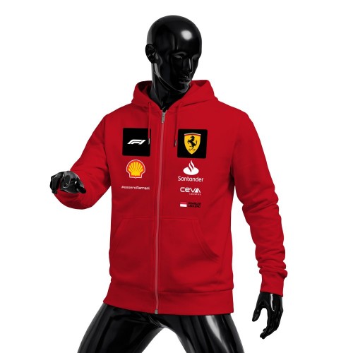 Scuderia Ferrari : Red Edition 2023 Fermuarlı Hoodie
