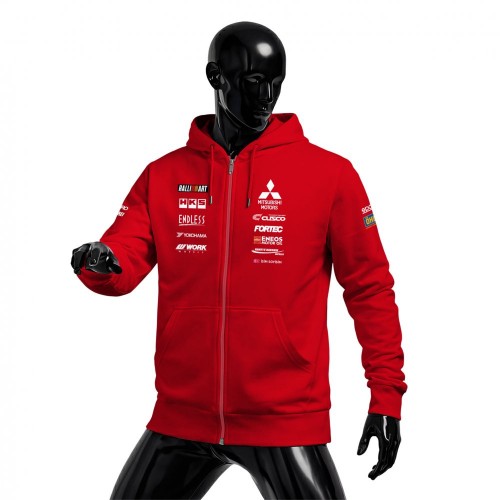 Mitsubishi Ralliart Legacy Red Edition Fermuarlı Hoodie