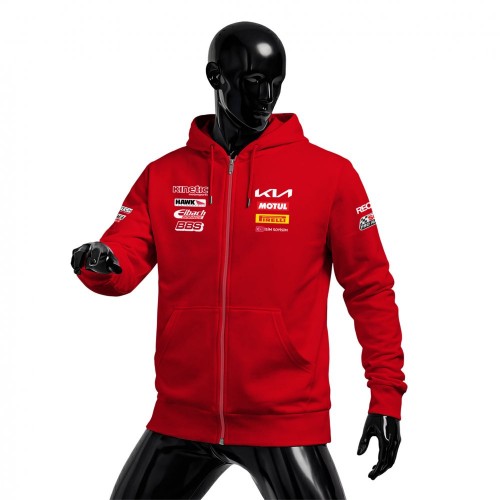 KIA Racing Team Red Edition Fermuarlı Hoodie