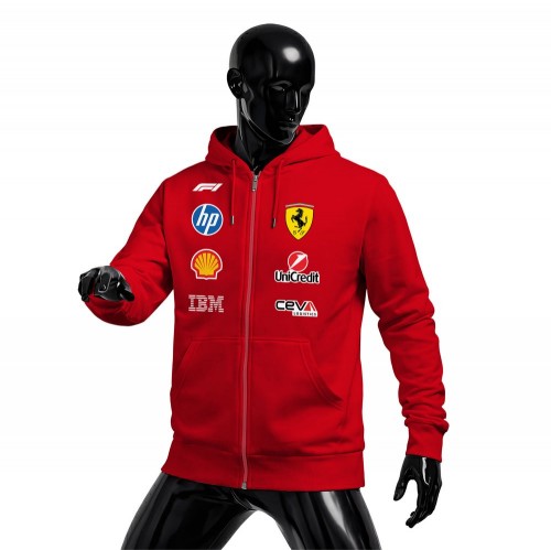 Scuderia Ferrari: SF-26 Red Crew Edition 2026 Fermuarlı Hırka