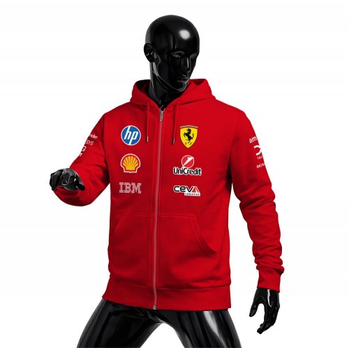 Scuderia Ferrari: SF-26 Merch Edition - Red 2026 Fermuarlı Hoodie
