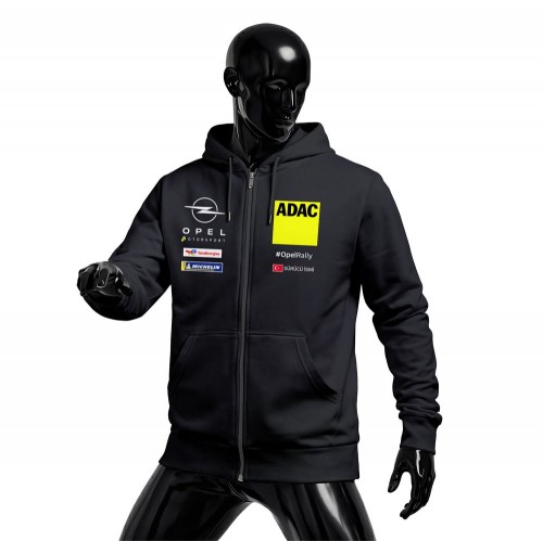 Opel Motorsport: Black Edition #OpelRally 2026 Fermuarlı Hoodie