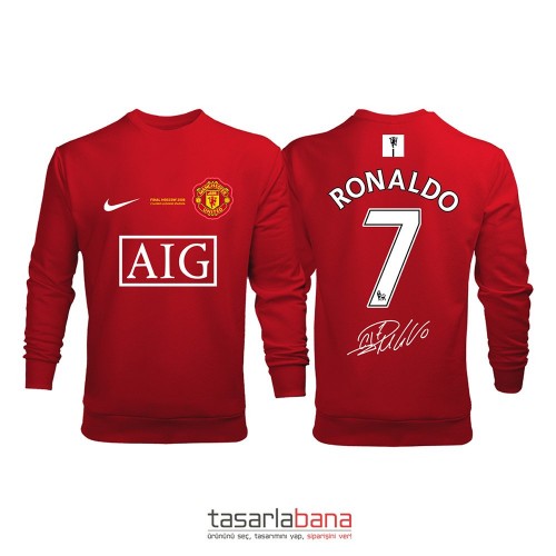 Manchester United Home Edition 2007-2008 Sweatshirt