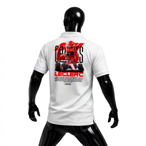 Leclerc Ferrari Champion Style Polo Yaka