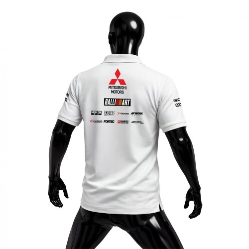 Mitsubishi Ralliart Legacy White Edition Polo Yaka Tişört 2