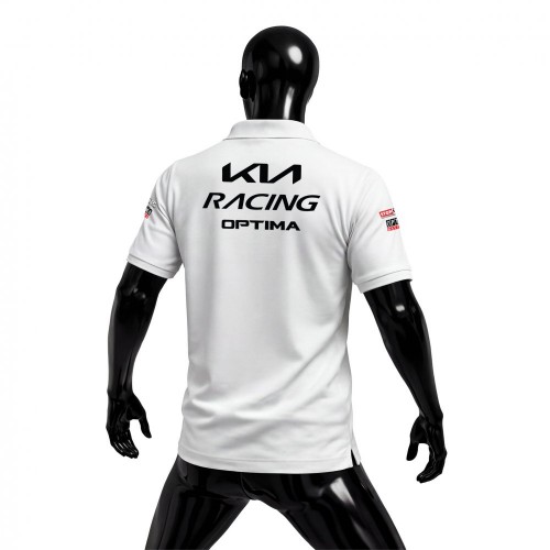 KIA Racing Team White Edition Polo Yaka Tişört 2