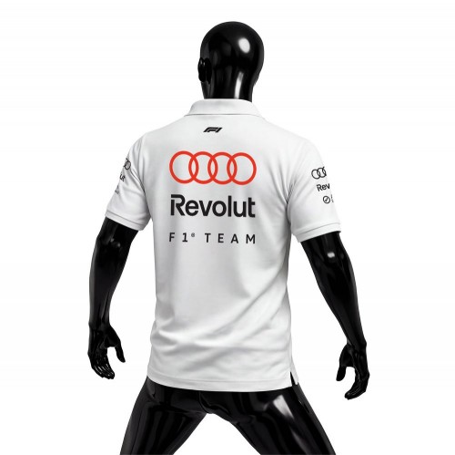 Audi Revolut F1 Team: R26 - Merch Edition White 2026 Polo Yaka 2