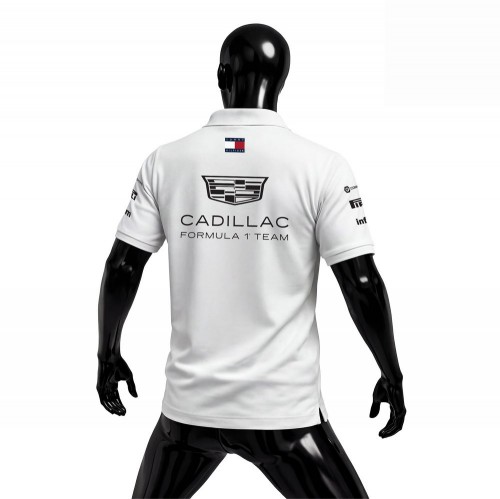 Cadillac F1 Team: Merch Edition - White 2026 Polo Yaka 2