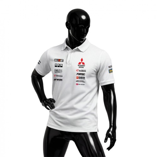 Mitsubishi Ralliart Legacy White Edition Polo Yaka Tişört
