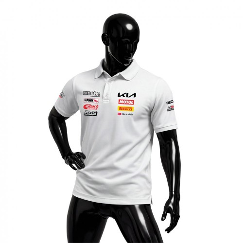 KIA Racing Team White Edition Polo Yaka Tişört