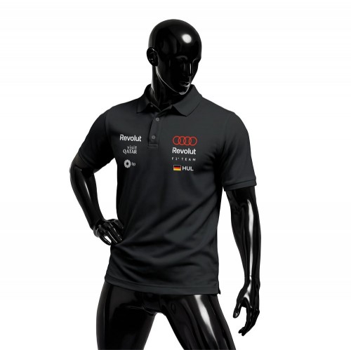 Audi Revolut F1 Team: R26 - Black Edition 2026 Polo Yaka
