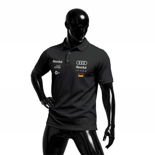 Audi Revolut F1 Team: R26 - Crew Edition Black 2026 Polo Yaka