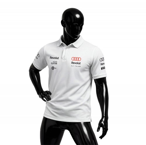 Audi Revolut F1 Team: R26 - Merch Edition White 2026 Polo Yaka