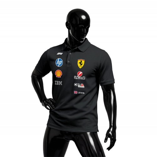Scuderia Ferrari: SF-26 Black Edition 2026 Polo Yaka