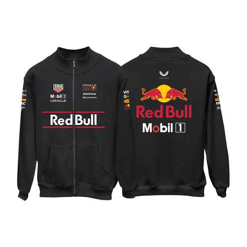 Red Bull Racing RB21 - Black Edition V2 2025 Fermuarlı Hırka