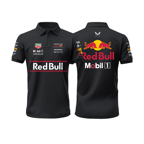 Red Bull Racing RB21 - Black Edition V2 2025 Polo Yaka