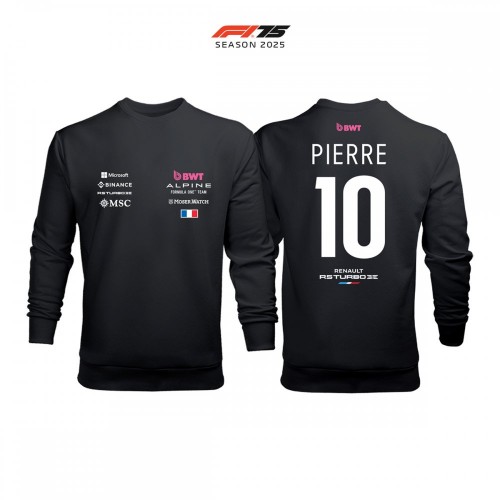 Alpine F1 Team: A525 - Black Crew Edition 2025 Sweatshirt