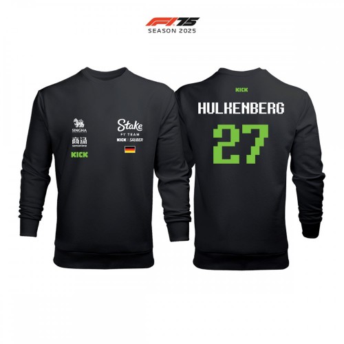Stake F1 Team: Kick Sauber C45 Black Crew Edition 2025 Sweatshirt