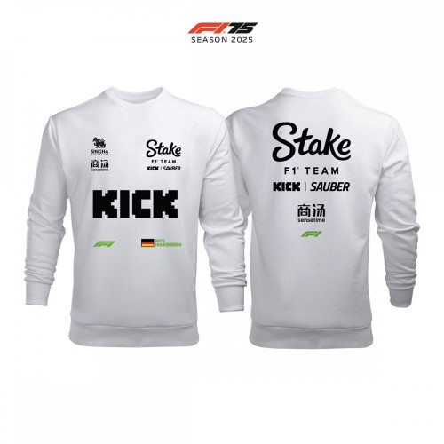 Stake F1 Team: Kick Sauber C45 White Edition 2025 Sweatshirt