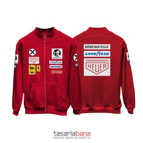 Scuderia Ferrari 1975 Niki Lauda Edition Fermuarlı Hırka