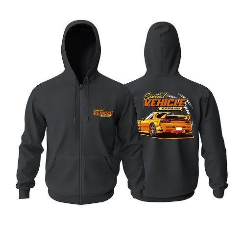Special Car Fermuarlı Hoodie