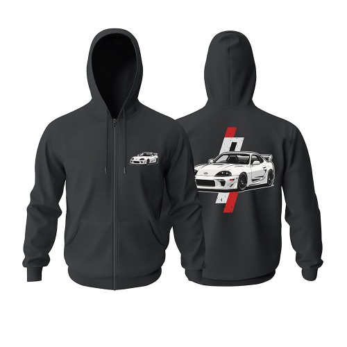Supra Race Fermuarlı Hoodie