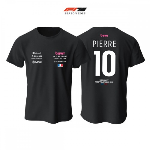Alpine F1 Team: A525 - Black Crew Edition 2025 Tişört