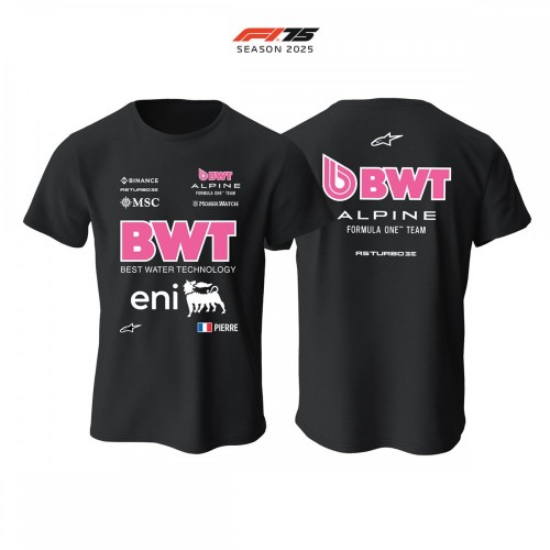 Alpine F1 Team: A525 - Black Edition 2025 Tişört