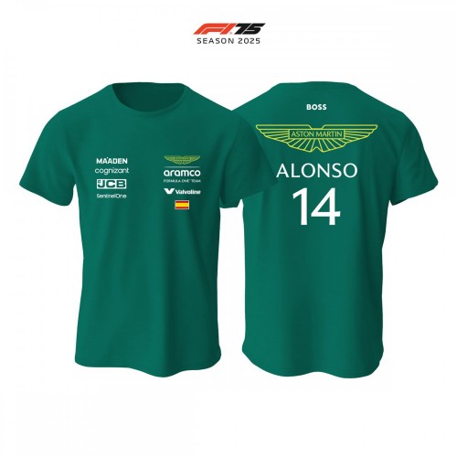 Aston Martin F1 Team: AMR25 Green Crew Edition 2025 Tişört