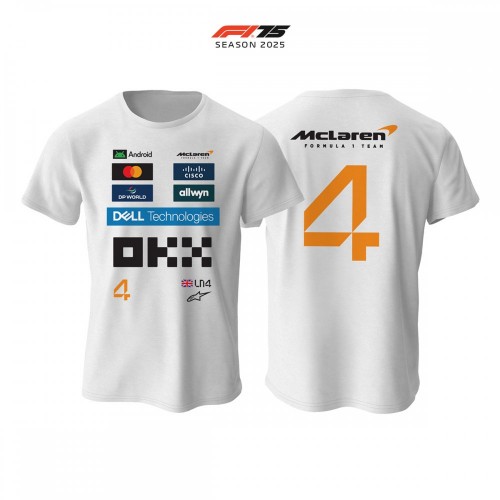 McLaren F1 Team: MCL39 White Edition 2025 Tişört
