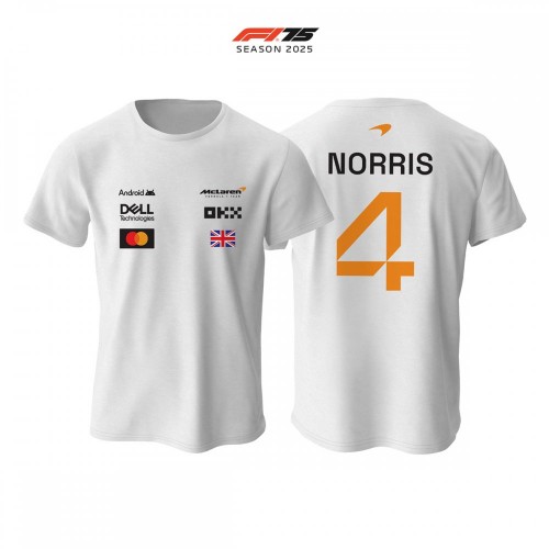 McLaren F1 Team: MCL39 White Crew Edition 2025 Tişört