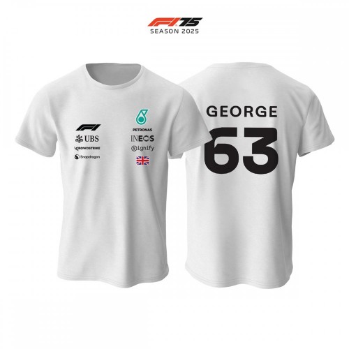 AMG Petronas F1 Team: W16 White Crew Edition 2025 Tişört