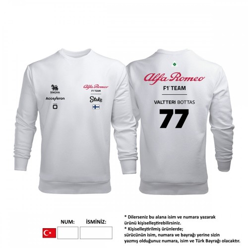 Alfa Romeo Racing: White Crew Edition 2023 Sweatshirt