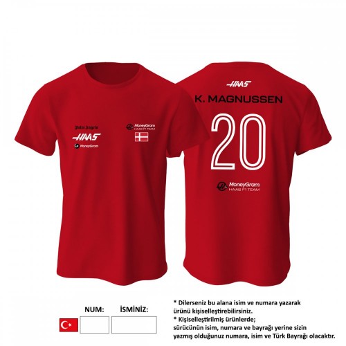 Haas F1 Team: Red Crew Edition 2023 Tişört