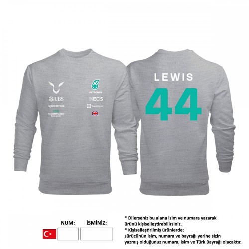 Petronas F1 Team: Grey Crew Edition 2023 Sweatshirt