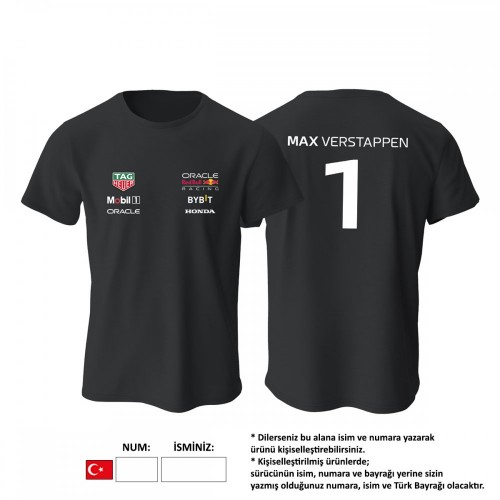 Oracle Racing: Black Crew Edition 2023 Tişört