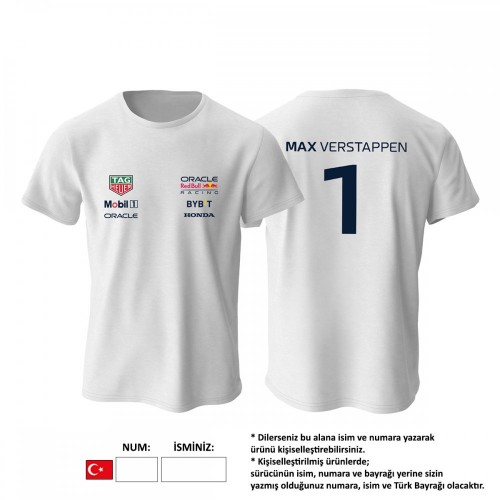 Oracle Racing: White Crew Edition 2023 Tişört