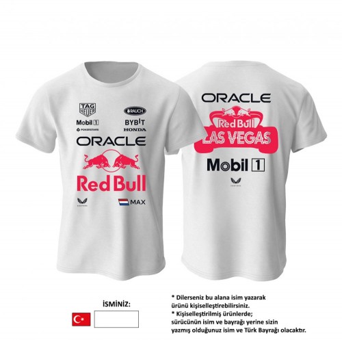 Oracle Racing: Las Vegas GP - White Edition 2023 Tişört