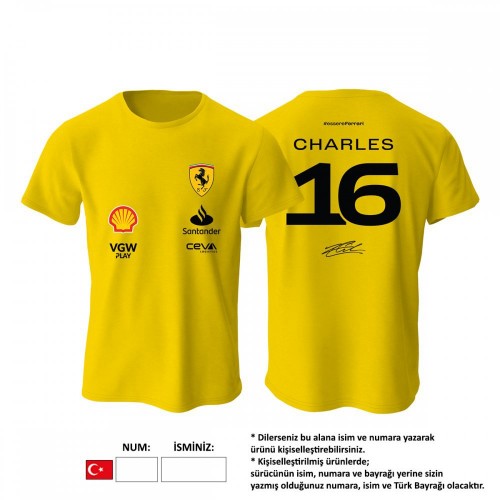 Scuderia Ferrari: Yellow Crew Edition 2023 Tişört